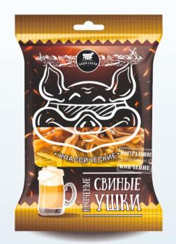 Ушки свиные варено копченые классические  90 г