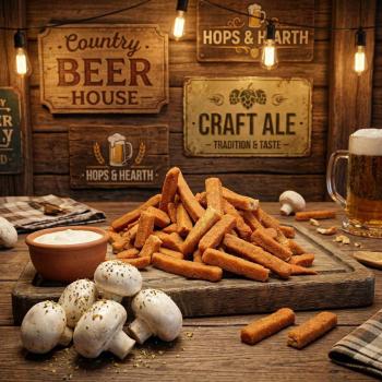 Гренки пшеничные  Грибы со сметаной