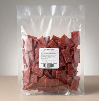 ЛОМТИКИ ОСТРЫЕ  ПРОДУКТ МЯСНОЙ СЫРОВЯЛЕНЫЙ