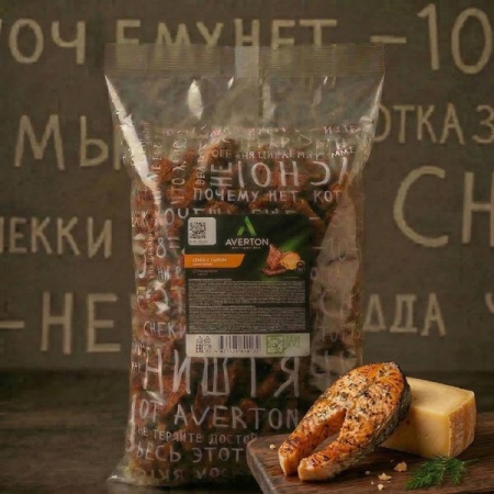 Фото ГРЕНКИ СО ВКУСОМ СЕМГИ И СЫРА