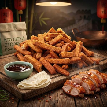 Фото Гренки пшеничные "Утка по пекински"