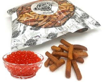 Гренки пшеничные со вкусом красной икры